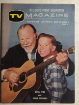 TV MAGAZINE St. Louis (MO) Post-Dispatch May 31, 1959 Burl Ives &amp; Eddie Hodges - £11.79 GBP