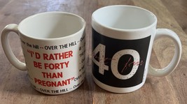2 Vintage 1990’s Over The Hill 40th Birthday Mugs - €15,35 EUR