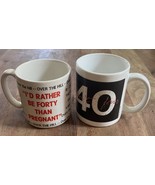 2 Vintage 1990’s Over The Hill 40th Birthday Mugs - $18.00
