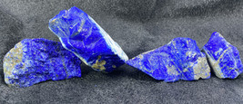Lapis Lazuli Rough Raw Premium grade AAA cabs cutter gemstone crystals 369gm L10 - £77.09 GBP