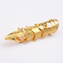 Steampunk Metal Joint Armor Finger Ring For Women Rock Punk Dragon Claw Exaggera - £7.62 GBP