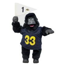 NFL Football Gemmy Baltimore Ravens 11&quot; Gorilla Dancing Rock N Roll #2 F... - $31.85