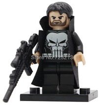 1pcs The Punisher with Gun Marvel Superhero TV Series Minifigures Block - £2.15 GBP