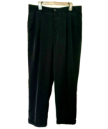 Claiborne Mens Size 36 x 32 Black Front Pleated Cuffed Straight Leg Dres... - €12,88 EUR
