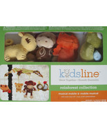 KIDSLINE RAIN FOREST ANIMALS MUSICAL  NURSERY BED MOBILE CRIB BEDDING NEW - $1,362.03 MXN