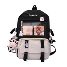 Roof backpack black transparen nylon kawaii for teenager large capacity cute travel bag thumb200