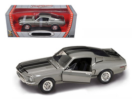 1968 Shelby GT 500KR Silver 1/18 Diecast Model Car by Road Signature - $74.09