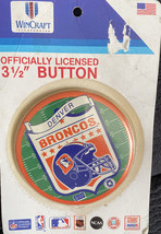 VTG Denver Broncos Wincraft Officially Licensed NFL Button Football Made In USA - £8.22 GBP