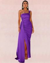 Singular Bodycon Maxi Dress - Purple - £86.46 GBP