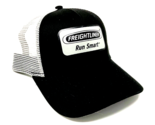 FREIGHTLINER RUN SMART BLACK GREY MESH TRUCKER CURVED BILL SNAPBACK HAT ... - $18.00
