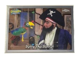 Topps Chrome SpongeBob 25th Anniversary Potty the Parrot #5 Card Near MINT - $19.79