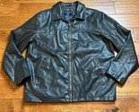 US Polo Assn Dark Brown Faux Leather Quilted Lined Jacket Coat Mens Size XL - $48.37