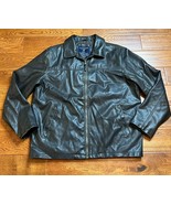 US Polo Assn Dark Brown Faux Leather Quilted Lined Jacket Coat Mens Size XL - £38.09 GBP