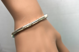 Tiffany &amp;Co Elsa Peretti Rare Continuos Teardrop Bracelet Sterling Silve... - $376.19