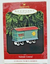 1997 Hallmark Keepsake Yuletide Central #4 Toy Car Christmas Ornament U5 - £8.05 GBP