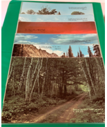 Laminated Double Sided VTG Placemats Christian Church Bible Verses natur... - $27.09 CAD