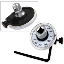 LOT TWO 1/2&quot; Dr. Torque Angle Gauge Calibrated 360 Degree  Rotation Scale Gauge - $17.75