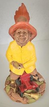 Tom Clark Gnome ELMO Fireman Figurine Sculpture 5022 Firefighter Truck 1987 - $17.99