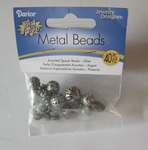 Darice Jewelry Designer Metal Spacer Beads, Qty 40 - $5.94