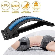 Back Massage Stretching Device Multi-Level Lumbar Spinal Support Stretcher He... - £25.42 GBP