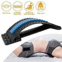 Back Massage Stretching Device Multi-Level Lumbar Spinal Support Stretcher He... - $31.81