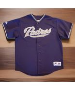 Vtg San Diego Padres Jersey Terry Burroughs #33 Mens XL Majestic MLB Sti... - $83.50