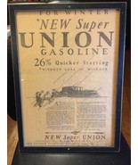 Vintage 1929 UNION OIL GAS Advertisement Poster Sign Station SUPER GASOLINE - £147.99 GBP