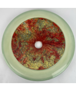 Round Tempered Glass Vessel Sink Metallic Red Gold Modern Decor Design O... - $1,816.06 MXN