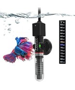 25W Small Aquarium Betta Heater Free Thermometer Strip, Under 6 Gallon F... - €24,60 EUR