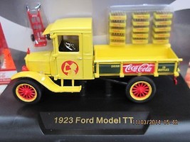 Coca-Cola Ford Model TT 1923  1:32 yellow Delivery Truck Bottles - £30.85 GBP