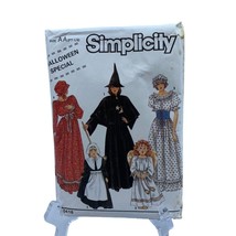 Simplicity 0418 Sz AA Pt-LG Witch, Pilgrim Angel Halloween Costume Uncut - £9.02 GBP
