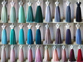 Light Gray Floor Length Tulle Skirt Bridesmaid Custom Plus Size Skirt Outfit image 11