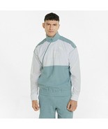 Puma 521540 Logo 1/2 Zip Training Jacket Mineral Blue ( L ) - $2,364.14 MXN