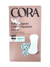 Cora 100% Organic Cotton Topsheet Regular Panty Liner 154-Count, Hypoall... - $25.74
