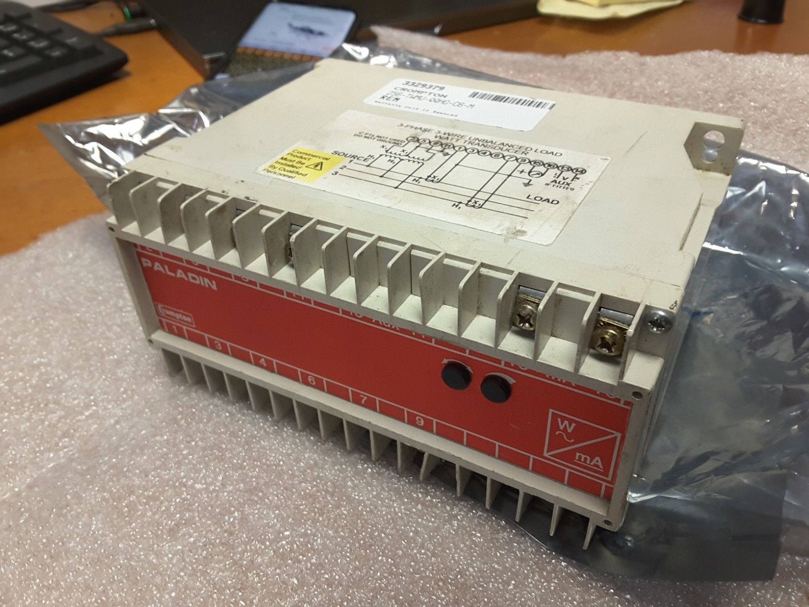 CROMPTON 256-TWMU-QQHG-C6-M TRANSDUCER LOAD WATT UNBALANCED USED SALE $199 - $193.93