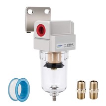 Nanpu 1/4&quot; Npt Compressed Air Line Filter, 5 Micron Brass Element,, 145 Psi - $44.97