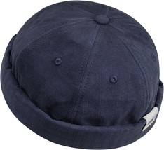Clape Cotton Docker Cap Brimless Hat Retro Beanie Skull Cap Sailor Fisherman - £25.27 GBP