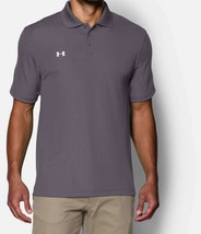 Under Armour Men&#39;s UA Performance Team Polo Large Graphite/White - £28.96 GBP