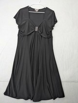 FunFash Womens Dress Sz 1XL Black Polyester Blend USA - £32.32 GBP