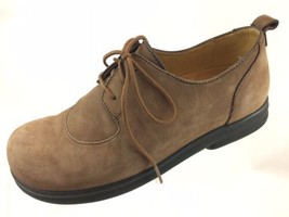 SH22 Birkenstock Footprints EUR 36 US 5.5-6 Narrow Brown Nubuck Leather ... - £21.30 GBP