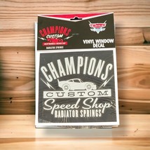 DISNEY PARKS CARS LAND Champions Custom Speed Shop Vinyl Window Sticker ... - $8.01