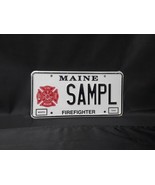 Vintage RARE Maine Firefighter License Plate - Fire Dept. Issued Sample ... - $3,807.10 MXN