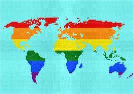 Pepita Needlepoint kit: World in A Rainbow, 10&quot; x 7&quot; - £39.62 GBP+