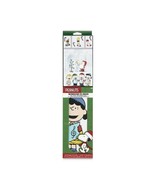 2 PEANUTS Charlie Brown Christmas Peel &amp; Stick Window Cling Mirror Decor - £22.68 GBP