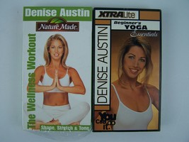 Denise Austin Beginner&#39;s Yoga &amp; Wellness Workout VHS Lot - $12.86