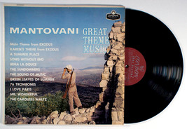 Mantovani - Great Theme Music (1961) Vinyl LP • Exodus, A Summer Place, Carousel - $11.11