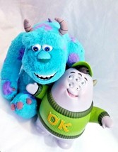 Disney / Pixar Monster Inc Bundle Sitting Sulley Monsters Inc Plush 14&quot; Jay Fran - £23.72 GBP
