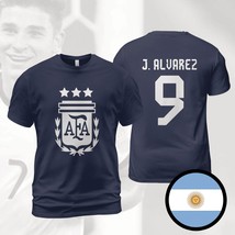 Argentina  Alvarez Three-Time Champions 3 Stars FIFA World Cup 2022 Navy T-Shirt - £23.91 GBP+