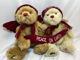 Ron Banafato Plush Harry &amp; Hailey Twin Angel Bears Pair and Removable Wings - £11.79 GBP
