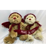 Ron Banafato Plush Harry &amp; Hailey Twin Angel Bears Pair and Removable Wings - £11.78 GBP